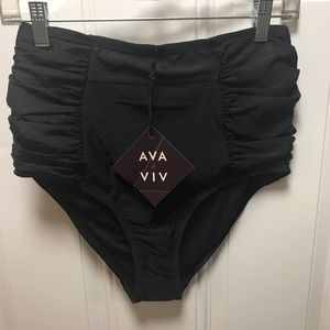 High waisted swim bottom